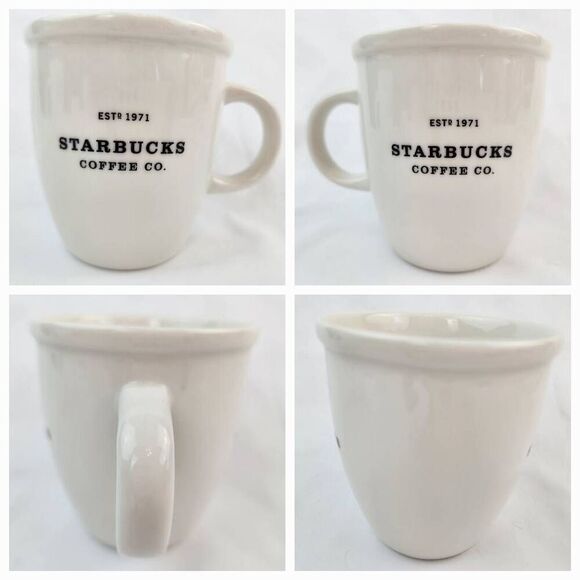 ☕️Starbucks 2007 Ivory Est 1971 Abbey Ceramic 16oz Mug - Picture 3 of 11
